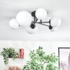 Chehalis Plafonnier, Boule lumineuse Blanc, 6 lumières