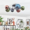 Chehalis Plafonnier, Boule lumineuse Bleu, Vert, Cuivré, 6 lumières
