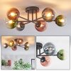 Chehalis Plafonnier, Boule lumineuse Bleu, Vert, Clair, Cuivré, 6 lumières