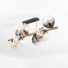 Koyoto Plafonnier, Boule lumineuse Or, Noir, 8 lumières