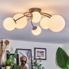 Chehalis Plafonnier, Boule lumineuse 60 cm Blanc, 6 lumières