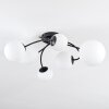 Chehalis Plafonnier, Boule lumineuse 60 cm Blanc, 6 lumières