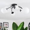 Chehalis Plafonnier, Boule lumineuse 60 cm Blanc, 6 lumières