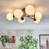 Chehalis Plafonnier, Boule lumineuse 55 cm Blanc, 6 lumières
