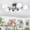 Chehalis Plafonnier, Boule lumineuse 55 cm Blanc, 6 lumières