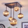 Chehalis Plafonnier, Boule lumineuse Fumé, 5 lumières