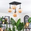 Chehalis Plafonnier, Boule lumineuse Ambre, 5 lumières