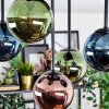 Chehalis Plafonnier, Boule lumineuse Bleu, Vert, Cuivré, 5 lumières