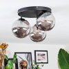 Chehalis Plafonnier, Boule lumineuse 34 cm Fumé, 3 lumières