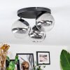 Chehalis Plafonnier, Boule lumineuse 34 cm Clair, Fumé, 3 lumières