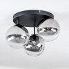 Chehalis Plafonnier, Boule lumineuse 34 cm Clair, Fumé, 3 lumières
