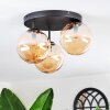 Chehalis Plafonnier, Boule lumineuse 34 cm Ambre, 3 lumières
