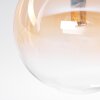 Chehalis Plafonnier, Boule lumineuse 34 cm Ambre, Clair, 3 lumières