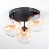 Chehalis Plafonnier, Boule lumineuse 34 cm Ambre, Clair, 3 lumières