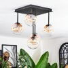 Chehalis Plafonnier, Boule lumineuse Ambre, Clair, 5 lumières