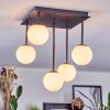 Chehalis Plafonnier, Boule lumineuse Blanc, 5 lumières