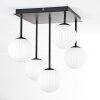 Chehalis Plafonnier, Boule lumineuse Blanc, 5 lumières