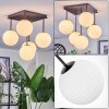 Chehalis Plafonnier, Boule lumineuse Blanc, 5 lumières