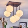 Chehalis Plafonnier, Boule lumineuse Blanc, 5 lumières