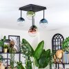 Chehalis Plafonnier, Boule lumineuse Bleu, Vert, Clair, Cuivré, 5 lumières
