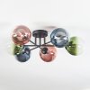 Chehalis Plafonnier, Boule lumineuse Bleu, Vert, Clair, Cuivré, 6 lumières