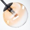 Chehalis Plafonnier, Boule lumineuse Ambre, Clair, Fumé, 5 lumières