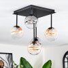Chehalis Plafonnier, Boule lumineuse Ambre, Clair, Fumé, 5 lumières