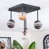 Chehalis Plafonnier, Boule lumineuse Ambre, Clair, Fumé, 5 lumières