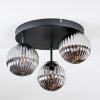 Chehalis Plafonnier, Boule lumineuse Fumé, 3 lumières