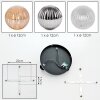 Chehalis Plafonnier, Boule lumineuse Ambre, Clair, Fumé, 3 lumières