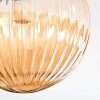 Chehalis Plafonnier, Boule lumineuse Ambre, Clair, Fumé, 3 lumières