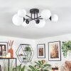 Chehalis Plafonnier, Boule lumineuse 62 cm Blanc, 6 lumières