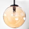 Chehalis Plafonnier, Boule lumineuse 30 cm Ambre, 3 lumières