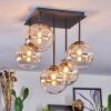 Chehalis Plafonnier, Boule lumineuse Ambre, Clair, 5 lumières