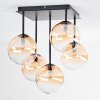 Chehalis Plafonnier, Boule lumineuse Ambre, Clair, 5 lumières