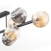 Ripoll Plafonnier, Boule lumineuse Ambre, Fumé, 10 lumières