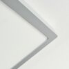 Finsrud Plafonnier, Panel LED Argenté, 1 lumière