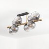 Koyoto Plafonnier, Boule lumineuse Or, Noir, 8 lumières