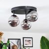 Chehalis Plafonnier, Boule lumineuse 30.5 cm Fumé, 3 lumières