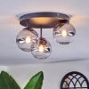 Chehalis Plafonnier, Boule lumineuse 30.5 cm Clair, Fumé, 3 lumières
