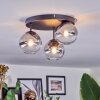 Chehalis Plafonnier, Boule lumineuse 30.5 cm Clair, Fumé, 3 lumières
