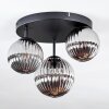 Chehalis Plafonnier, Boule lumineuse 30 cm Fumé, 3 lumières