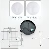 Chehalis Plafonnier, Boule lumineuse 30 cm Blanc, 3 lumières