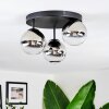 Chehalis Plafonnier, Boule lumineuse 30.5 cm Chrome, Clair, Fumé, 3 lumières