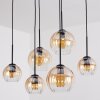 Koyoto Suspension, Boule lumineuse, Suspension Ambre, Clair, 6 lumières