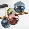 Koyoto Plafonnier, Boule lumineuse Or, Noir, 8 lumières