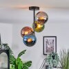 Gastor Plafonnier, Boule lumineuse 32 cm Bleu, Chrome, Vert, Cuivré, Fumé, 4 lumières
