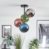 Gastor Plafonnier, Boule lumineuse 32 cm Bleu, Chrome, Vert, Cuivré, Fumé, 4 lumières