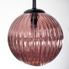 Chehalis Plafonnier, Boule lumineuse 30 cm Bleu, Vert, Cuivré, 3 lumières