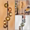Gastor Boule lumineuse, Lampadaire 34 cm Bleu, Chrome, Vert, Clair, Cuivré, Fumé, 6 lumières